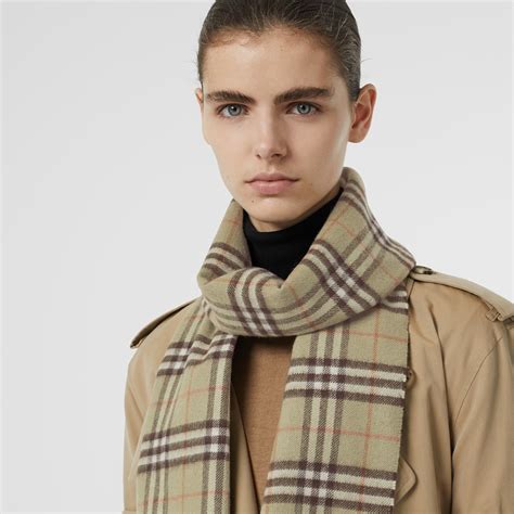 burberry the classic check cashmere scarf|burberry check cashmere scarf.